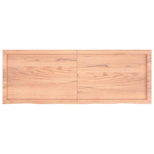 Prateleira de parede 140x50x(2-6) cm carvalho tratado castanho