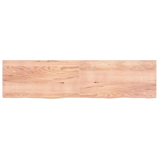 Prateleira de parede 200x50x(2-4) cm carvalho tratado castanho