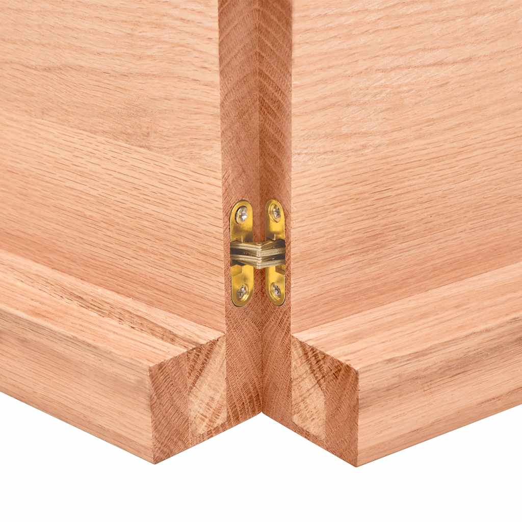 Prateleira de parede 200x60x(2-6) cm carvalho tratado castanho