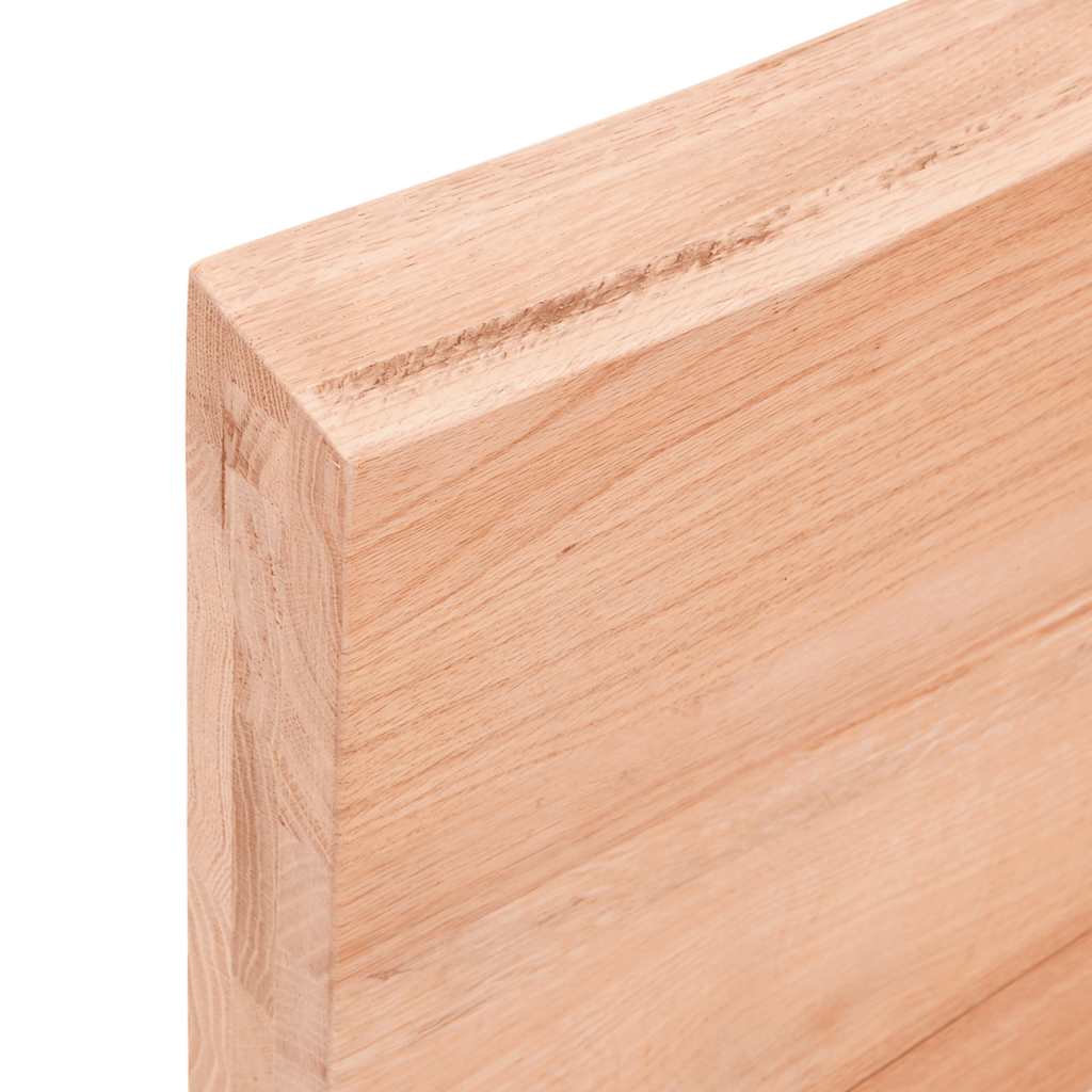 Prateleira de parede 200x60x(2-6) cm carvalho tratado castanho