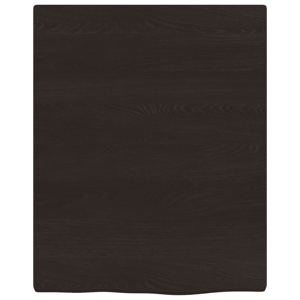 Prateleira de parede 40x50x2cm carvalho tratado castanho-escuro