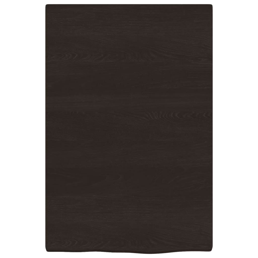 Prateleira de parede 40x60x2cm carvalho tratado castanho-escuro
