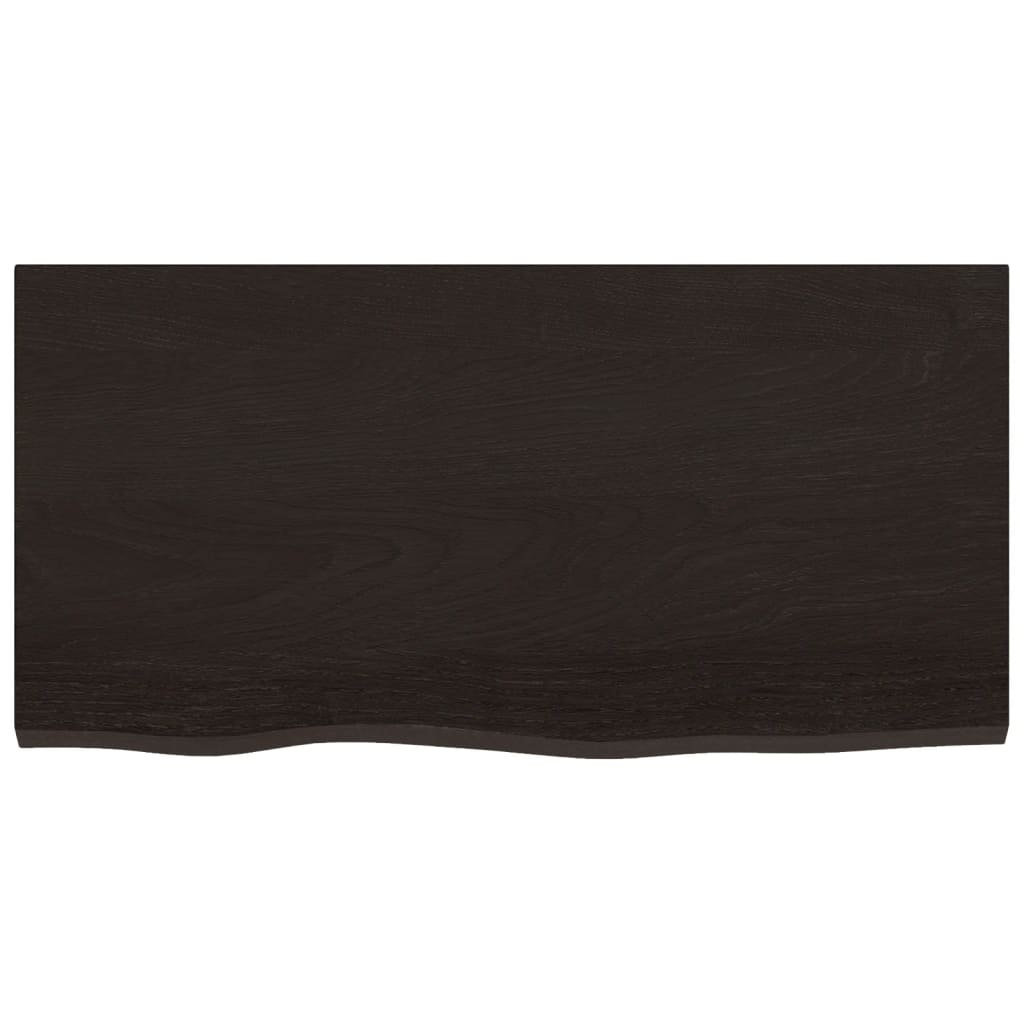 Prateleira de parede 80x40x2cm carvalho tratado castanho-escuro