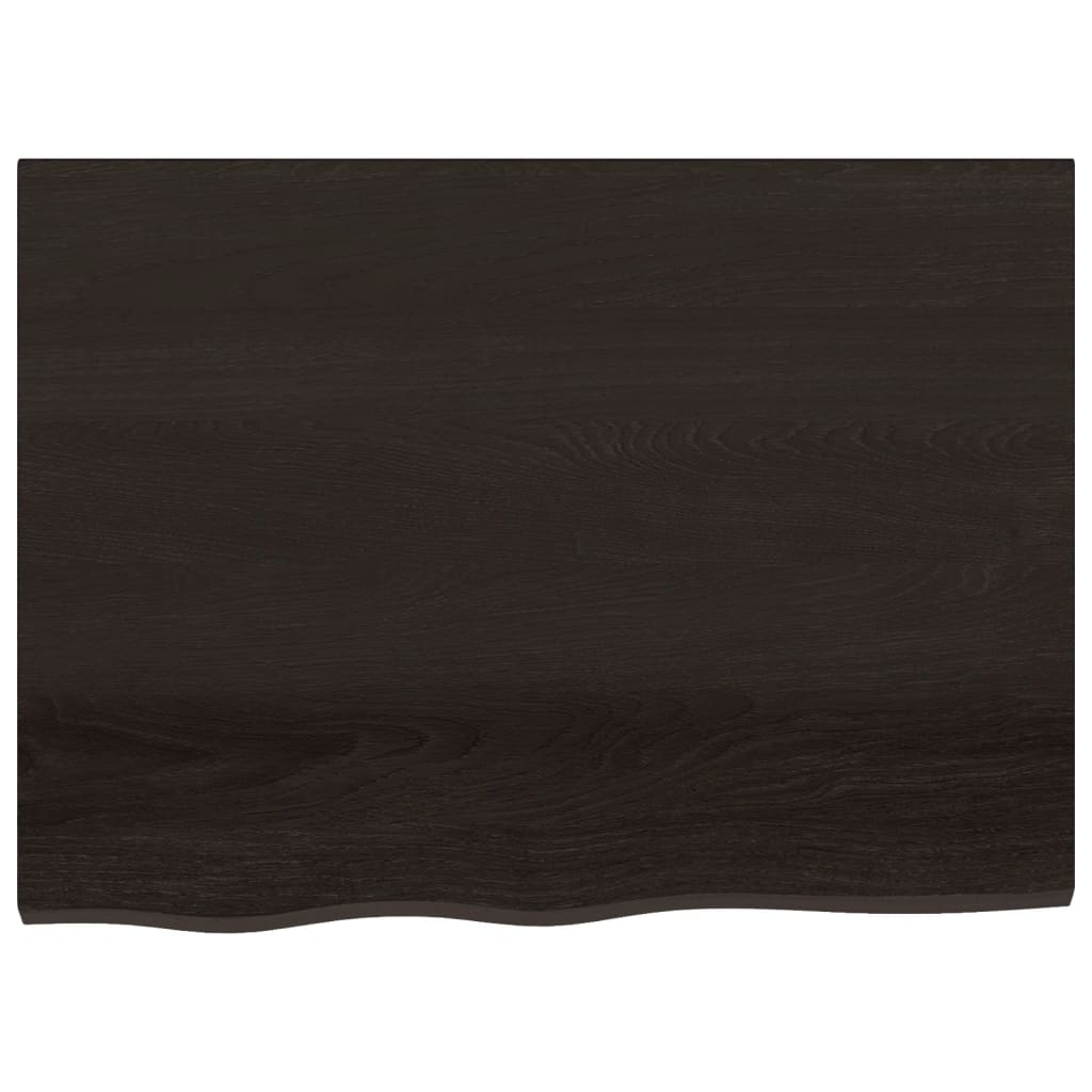 Prateleira de parede 80x60x2cm carvalho tratado castanho-escuro