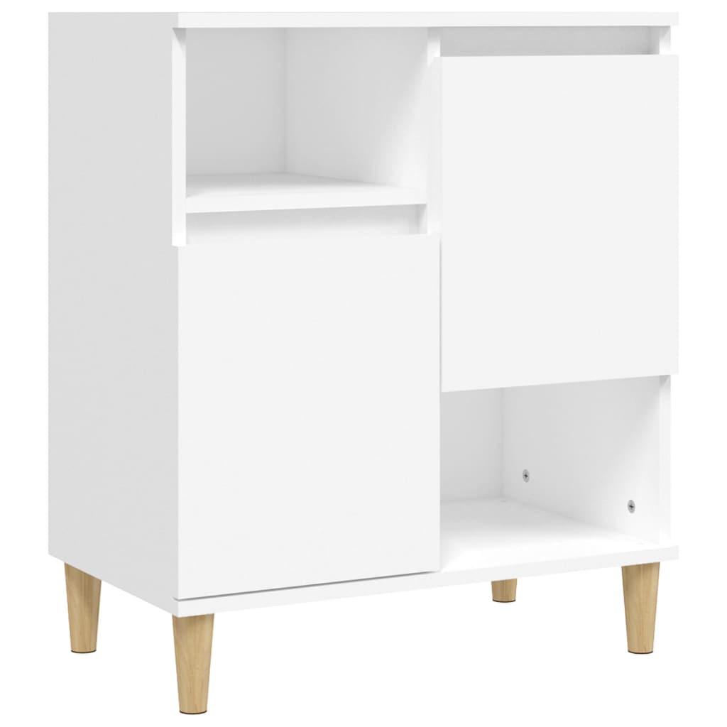 Aparadores 2 pcs 60x35x70 cm derivados de madeira branco