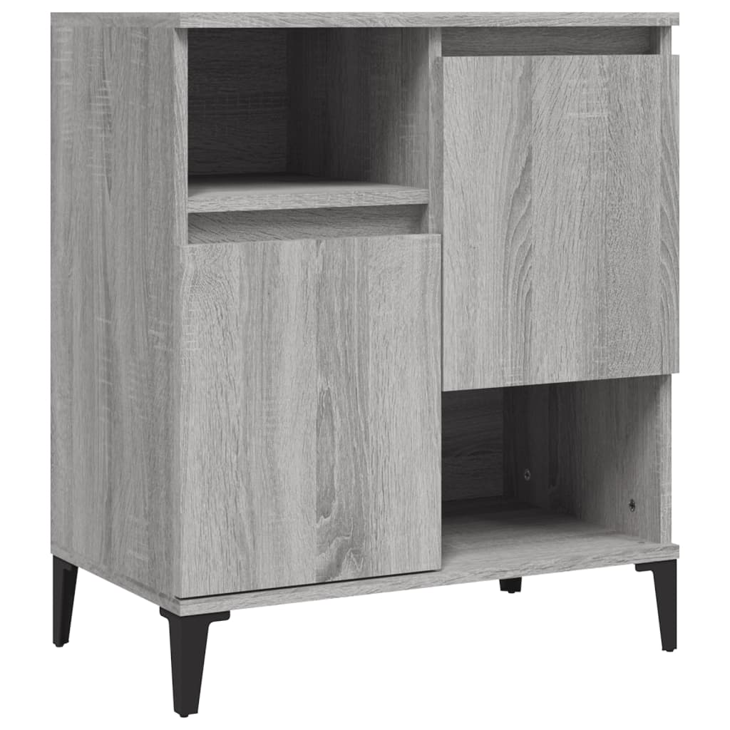 Aparadores 2 pcs 60x35x70 cm derivados madeira cinza sonoma
