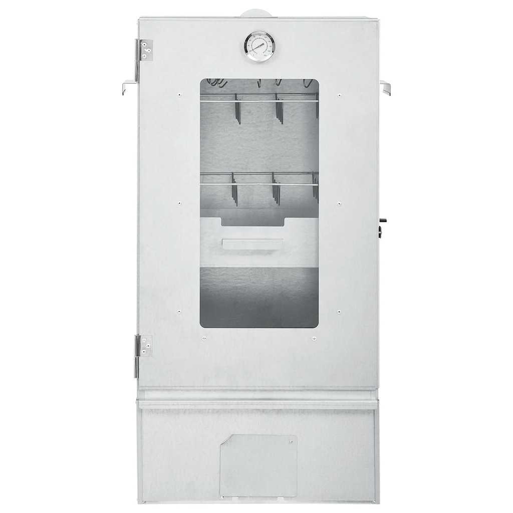 Defumador com mesa aço galvanizado
