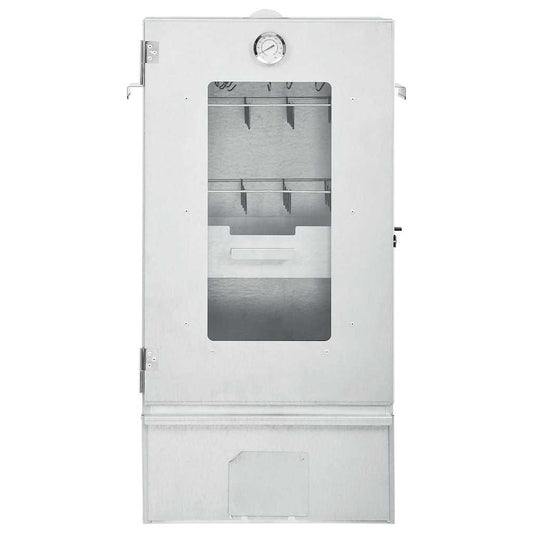 Defumador com mesa aço galvanizado