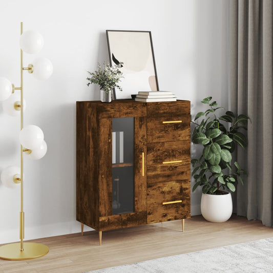 Aparador 69,5x34x90 cm derivados de madeira cor carvalho fumado