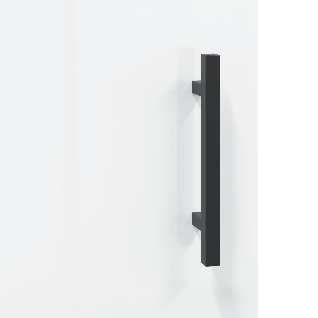 Aparador 34,5x34x90 cm madeira processada branco brilhante