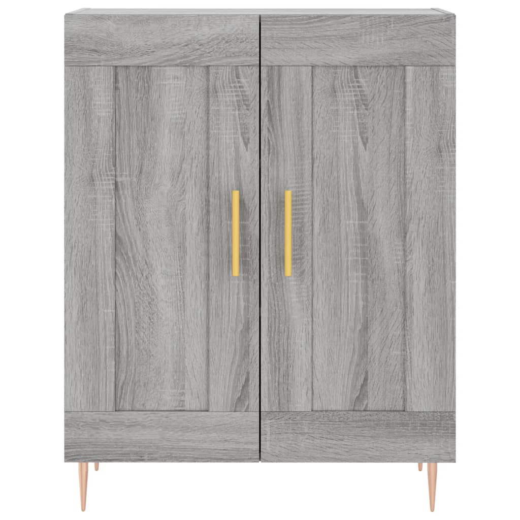 Aparador 69,5x34x90 cm derivados de madeira cinzento sonoma