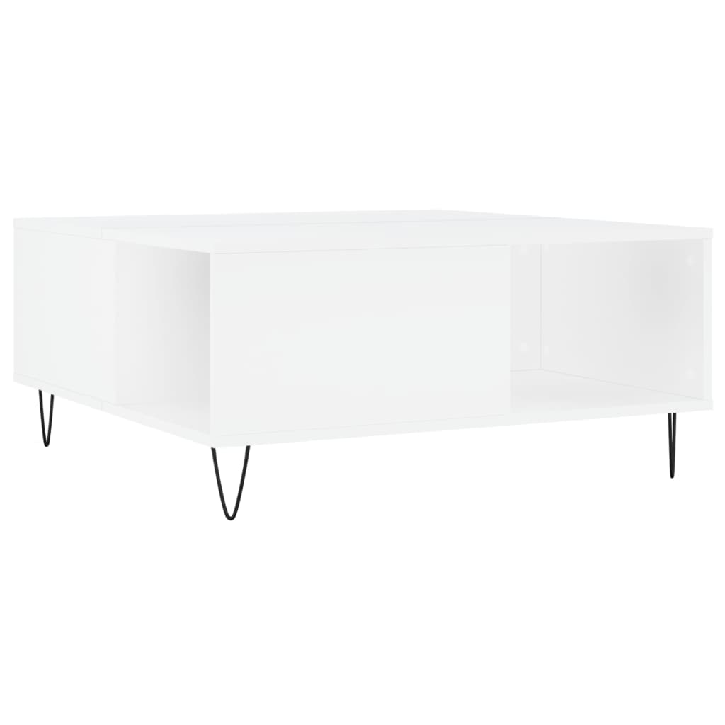 Mesa de centro 80x80x36,5 cm derivados de madeira branco