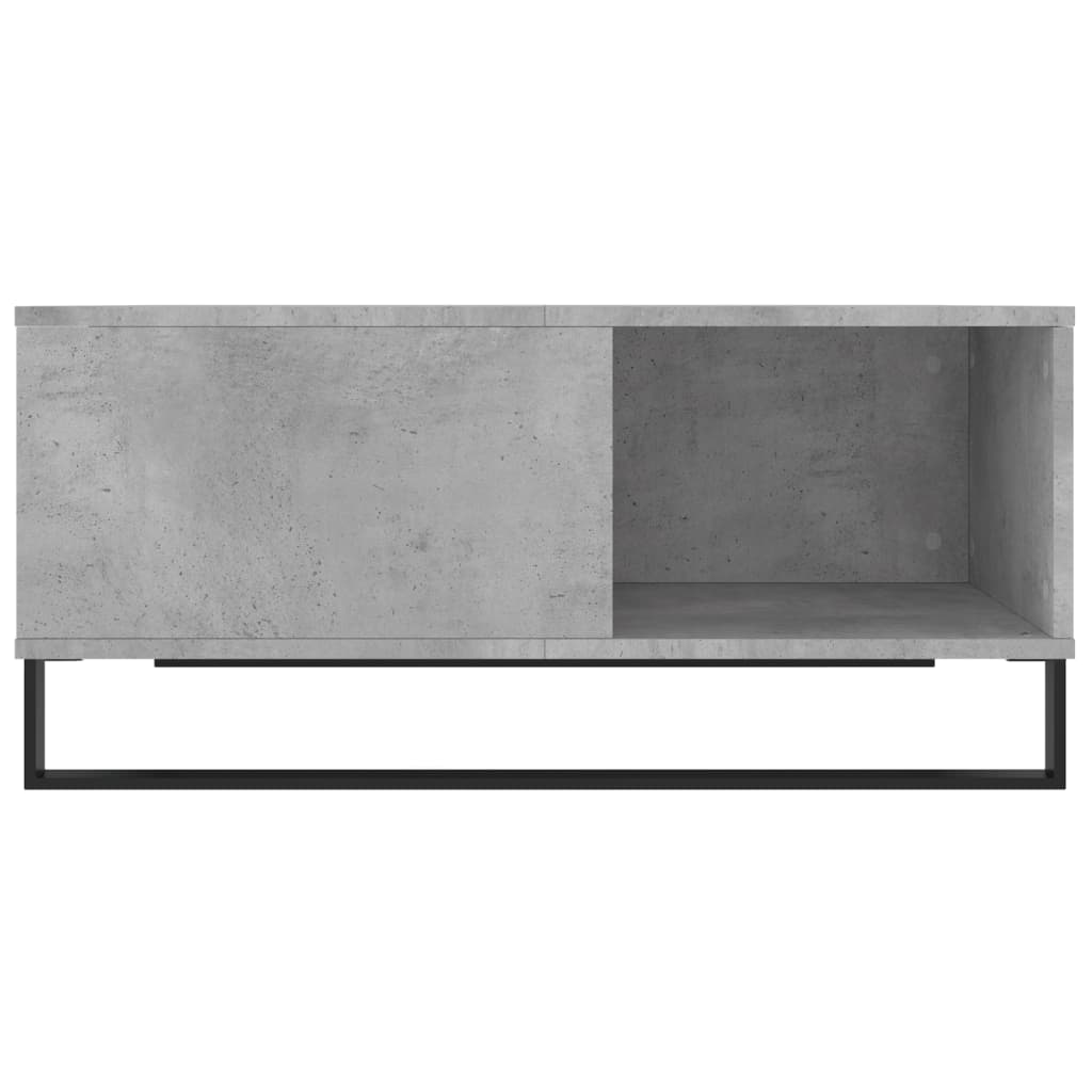 Mesa de centro 80x80x36,5 cm derivados madeira cinzento cimento