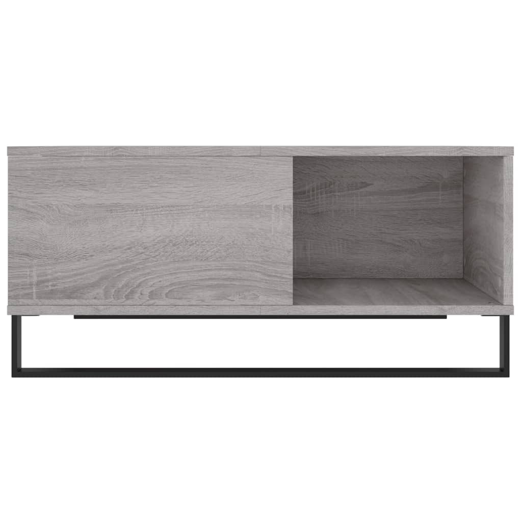 Mesa de centro 80x80x36,5 cm derivados madeira cinzento sonoma
