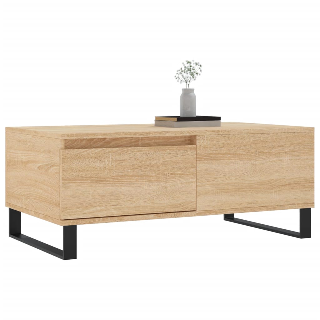 Mesa de centro 90x50x36,5 cm derivados madeira carvalho sonoma