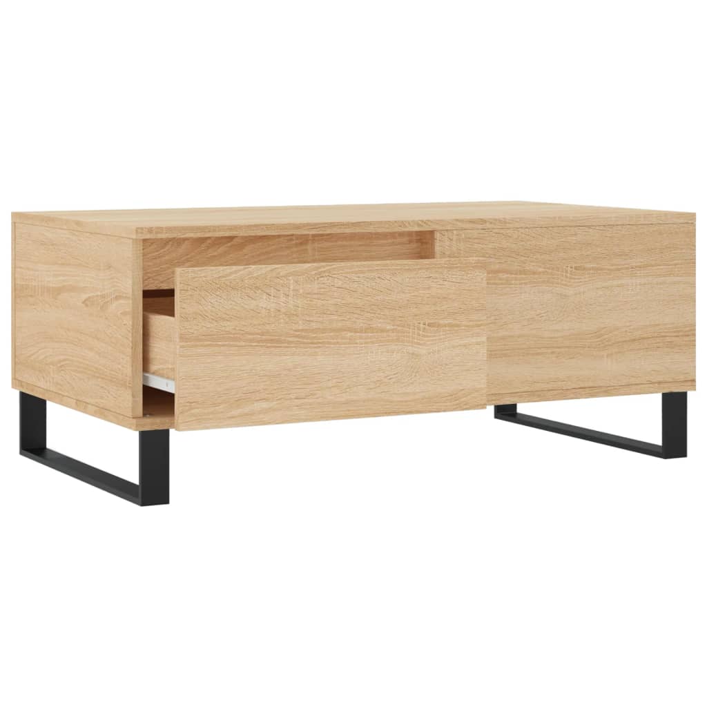 Mesa de centro 90x50x36,5 cm derivados madeira carvalho sonoma