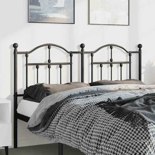 Cabeceira de cama 150 cm metal preto
