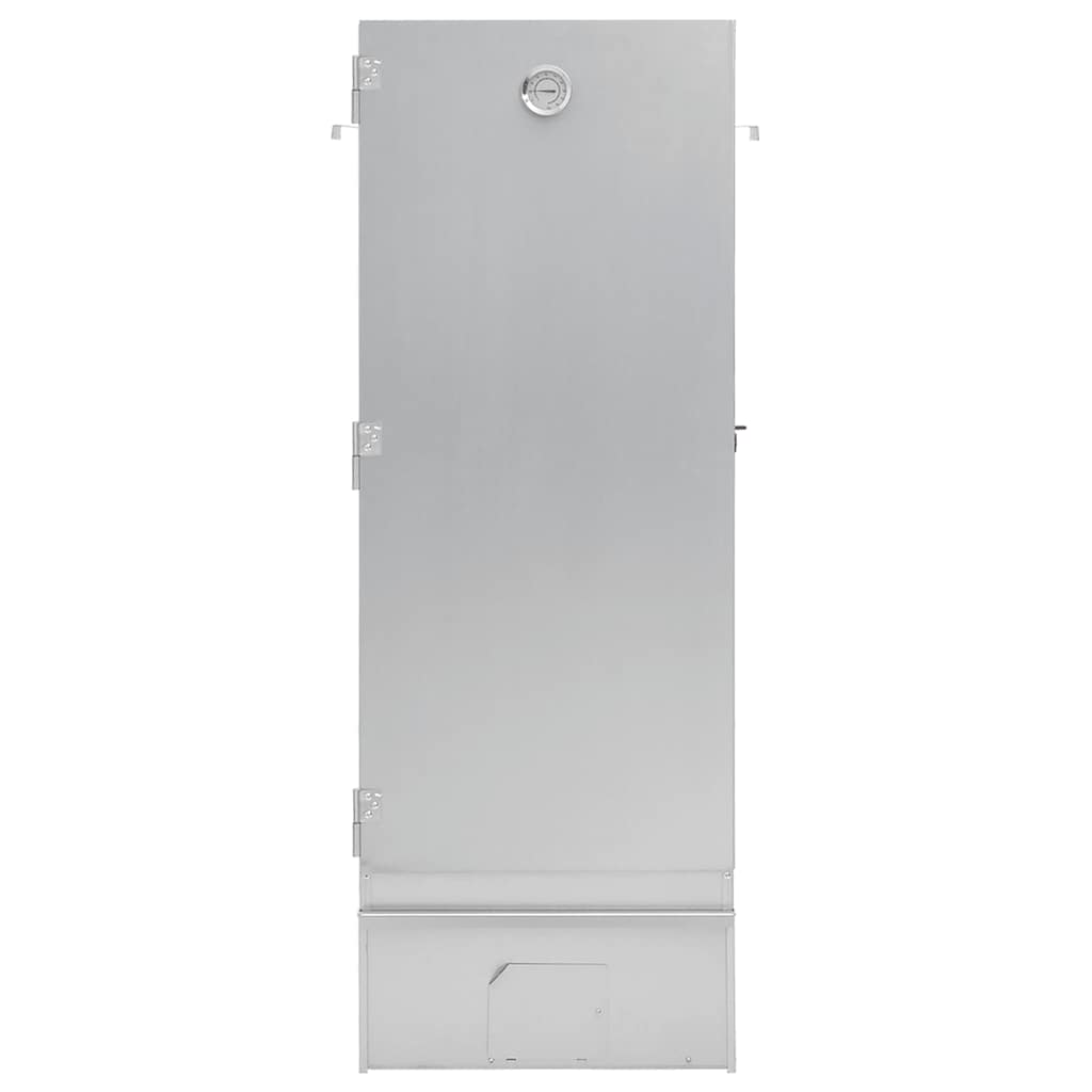 Defumador BBQ c/ aparas madeira 44,5x29x110 cm aço galvanizado