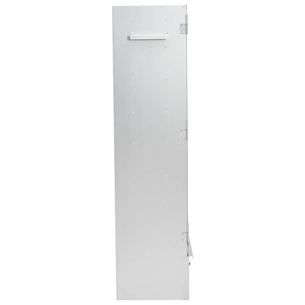 Defumador BBQ c/ aparas madeira 44,5x29x110 cm aço galvanizado