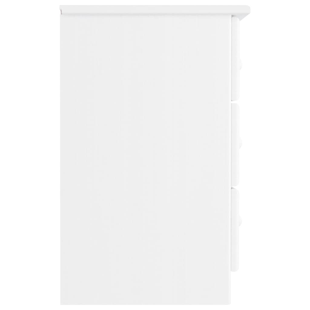 Mesa de cabeceira ALTA 41x35x55,5 cm pinho maciço branco