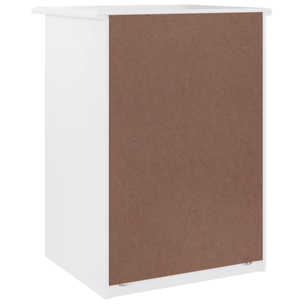 Mesa de cabeceira ALTA 41x35x55,5 cm pinho maciço branco