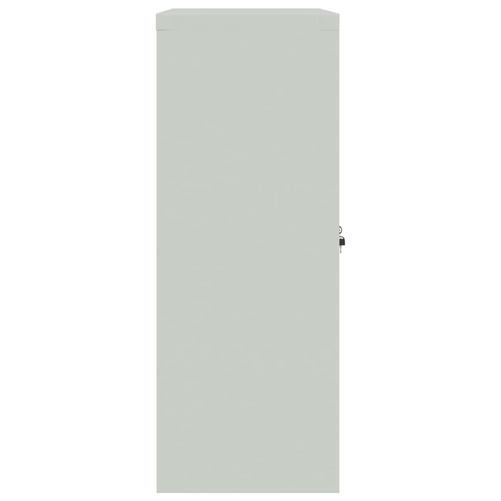 Arquivador 90x40x105 cm aço cinzento-claro