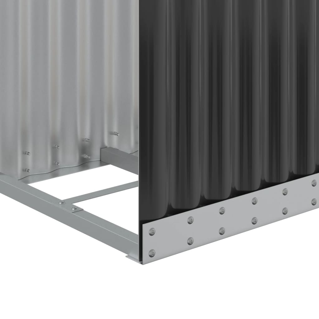 Suporte para lenha 40x45x100 cm Antracite Aço galvanizado