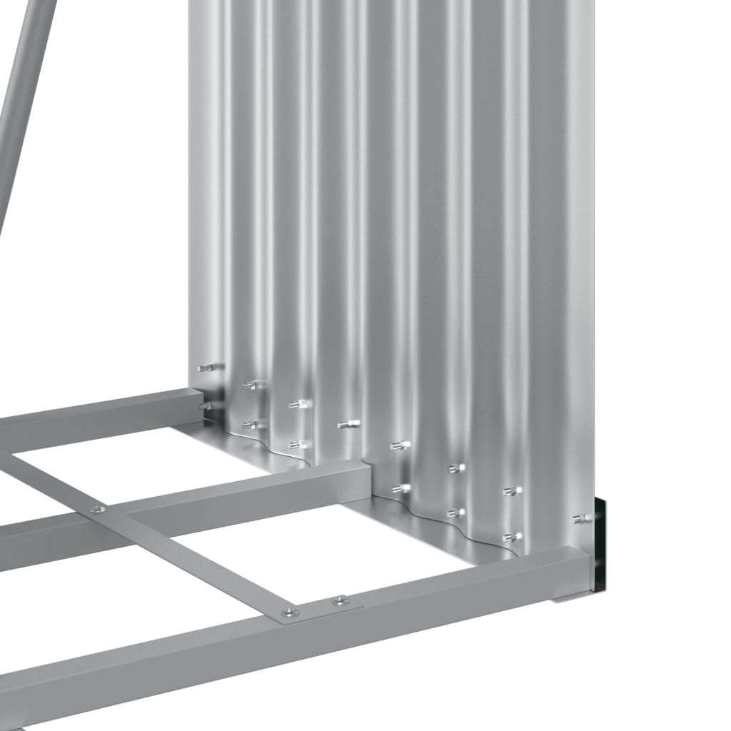 Suporte para lenha 40x45x170 cm Antracite Aço galvanizado