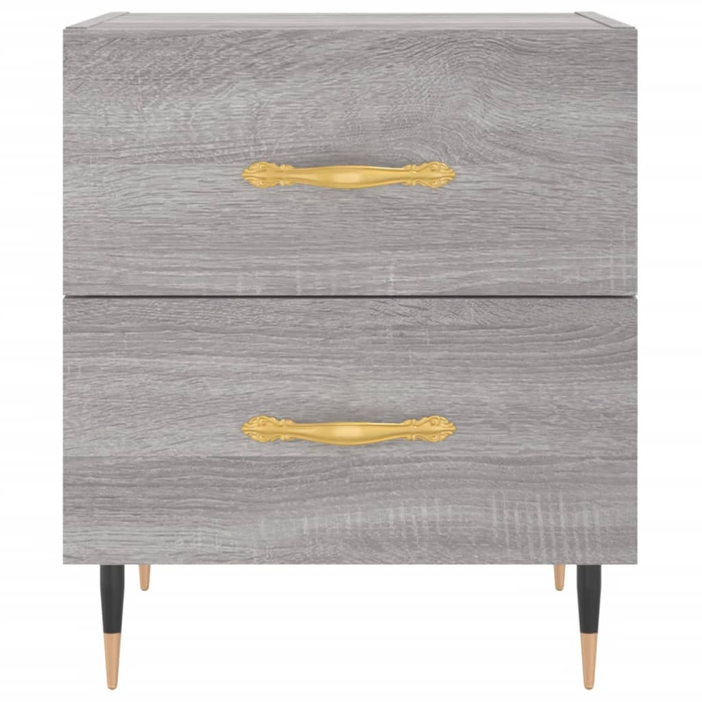 Mesa cabeceira 40x35x47,5 cm derivados madeira sonoma cinza