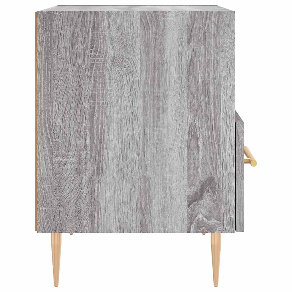 Mesas de cabeceira 2 pcs derivados de madeira sonoma cinza