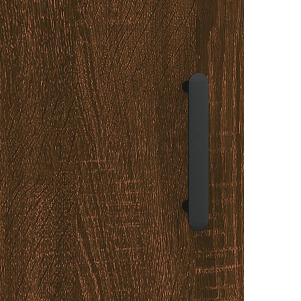 Mesa cabeceira 40x40x50 cm madeira processada carvalho castanho