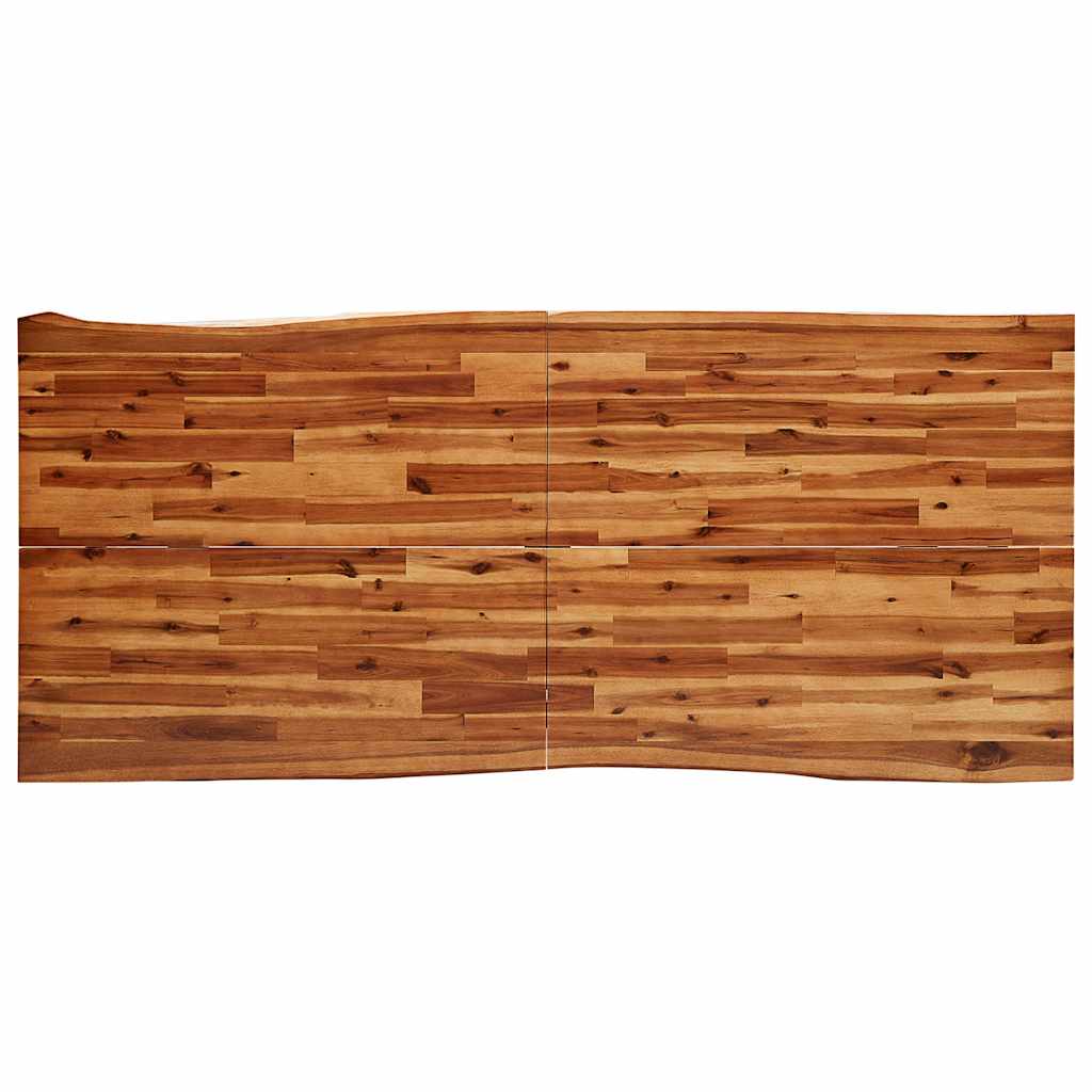 Mesa de jantar c/ bordas vivas 200x90x75 cm acácia maciça