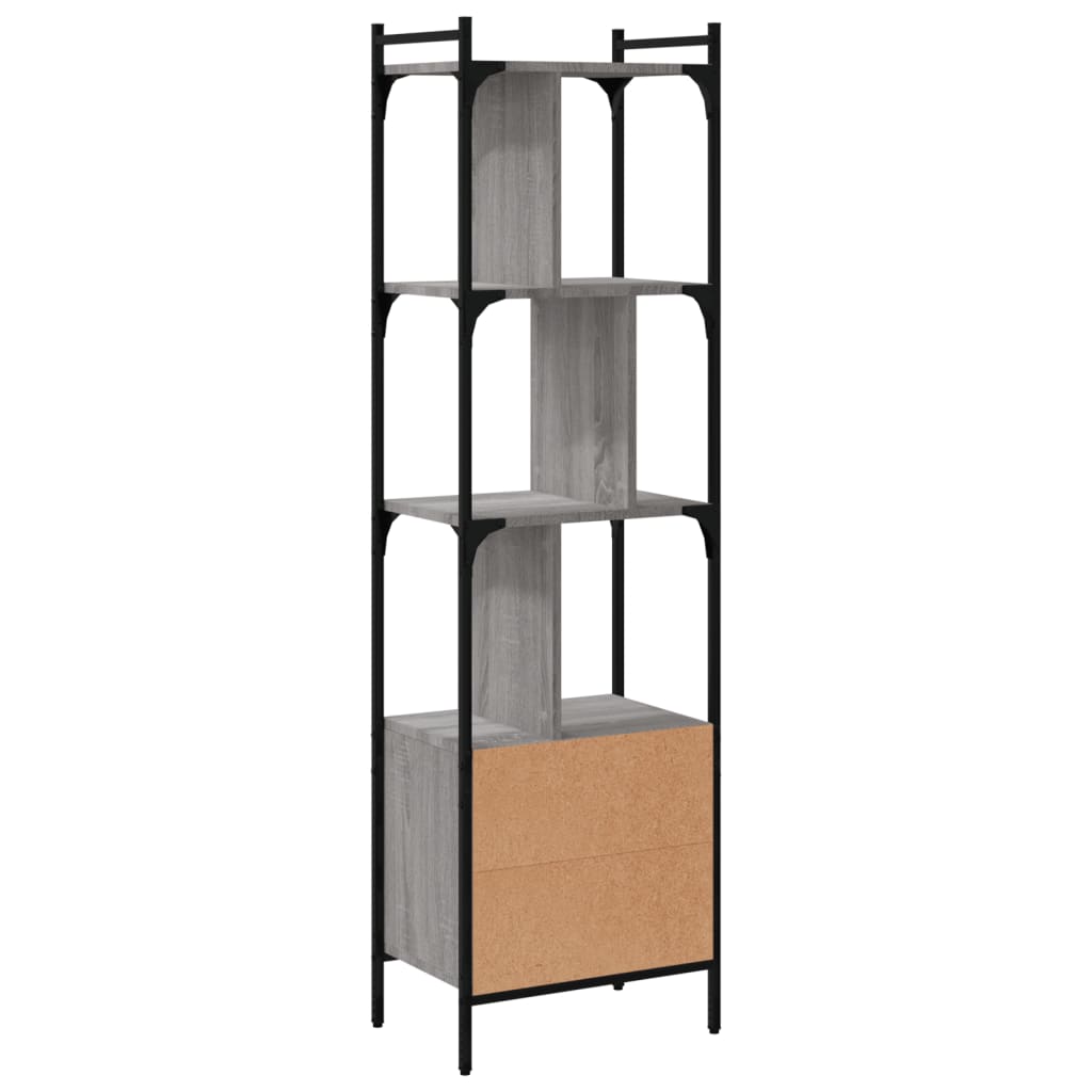 Estante c/ porta 44,5x30x154,5 cm deriv. madeira cinza sonoma