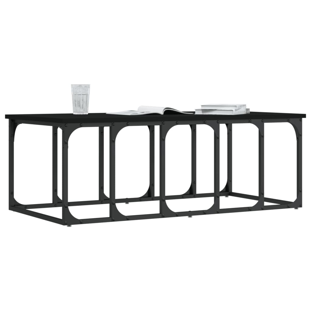 Mesa de centro 100x50x35,5 cm derivados de madeira preto