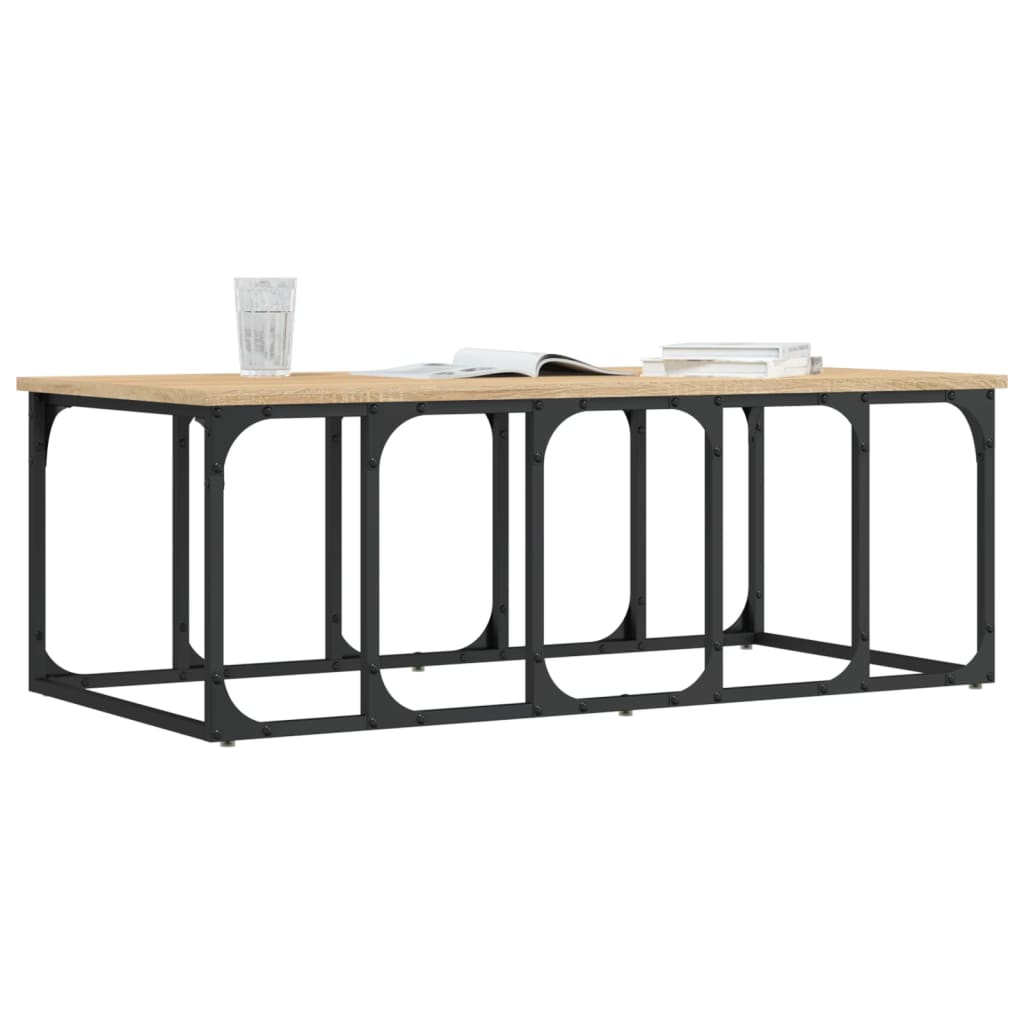 Mesa de centro 100x50x35,5 cm derivados madeira carvalho sonoma