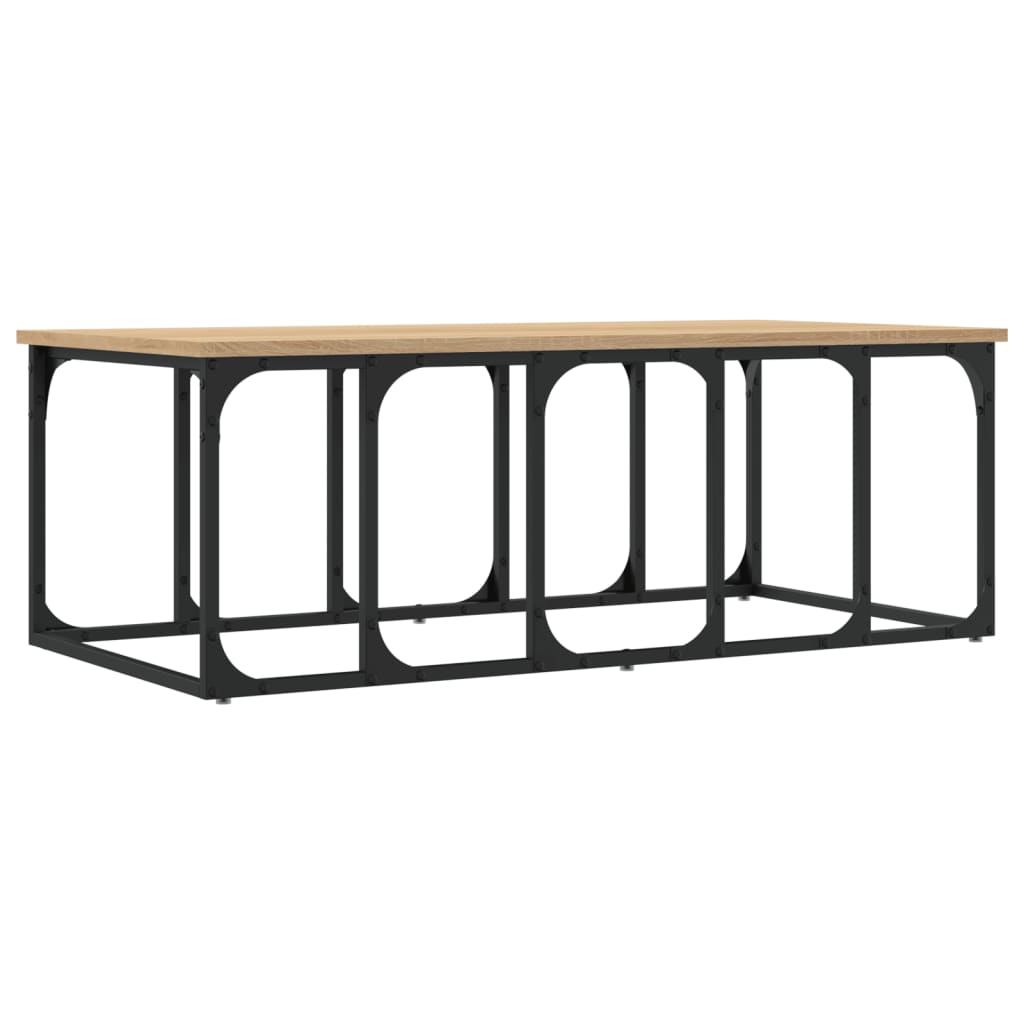 Mesa de centro 100x50x35,5 cm derivados madeira carvalho sonoma