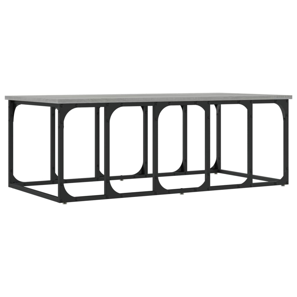 Mesa de centro 100x50x35,5 cm derivados madeira cinzento sonoma