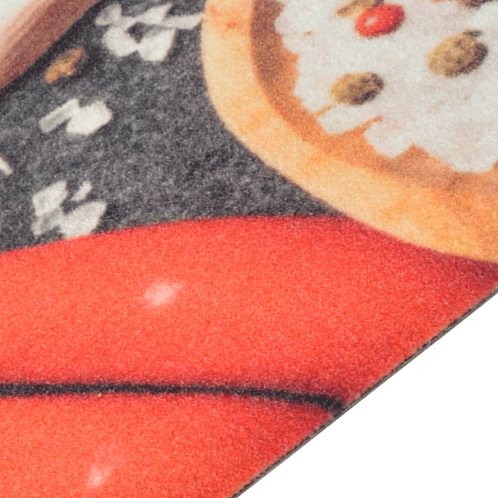 Tapete de cozinha lavável 60x300 cm veludo padrão vegetais