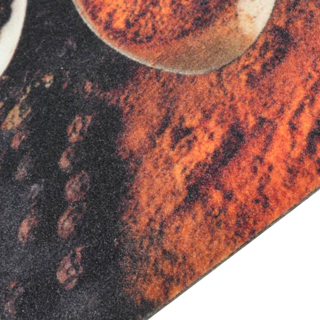 Tapete de cozinha lavável 60x300 cm veludo colheres/especiarias