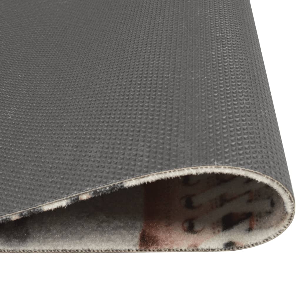Tapete de cozinha lavável 60x180 cm veludo padrão shoezone