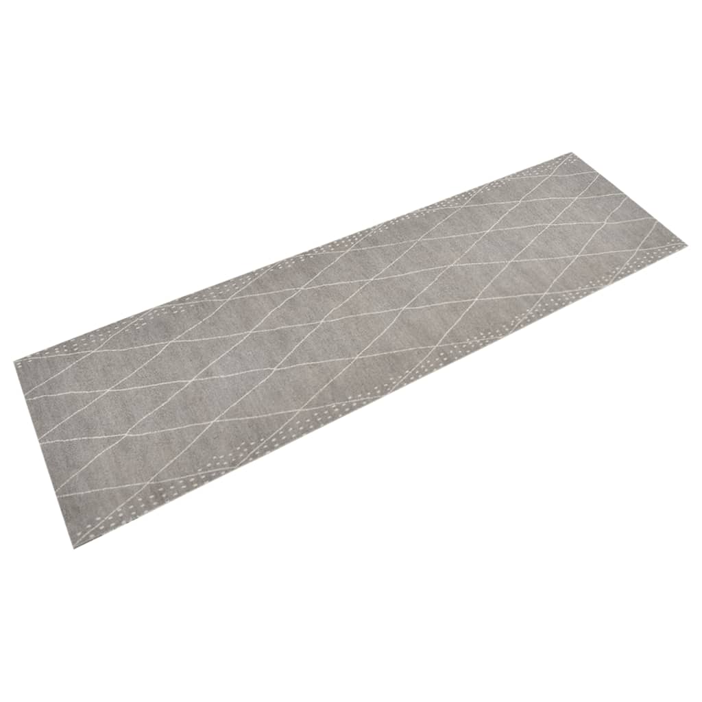 Tapete de cozinha lavável 45x150 cm veludo padrão losangos
