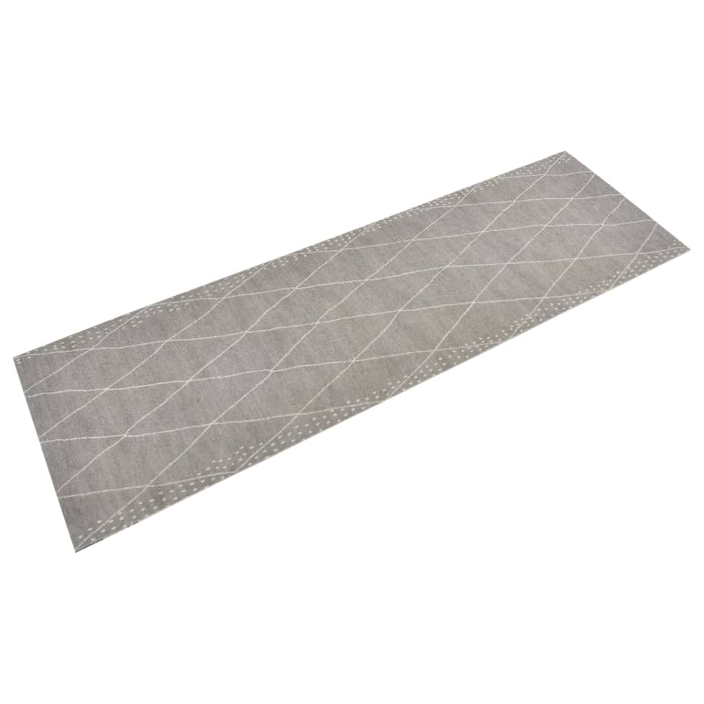 Tapete de cozinha lavável 60x180 cm veludo padrão losangos