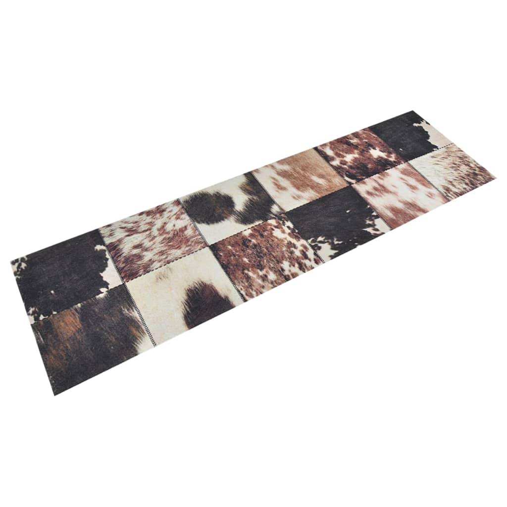 Tapete de cozinha lavável 45x150cm veludo padrão pele de animal
