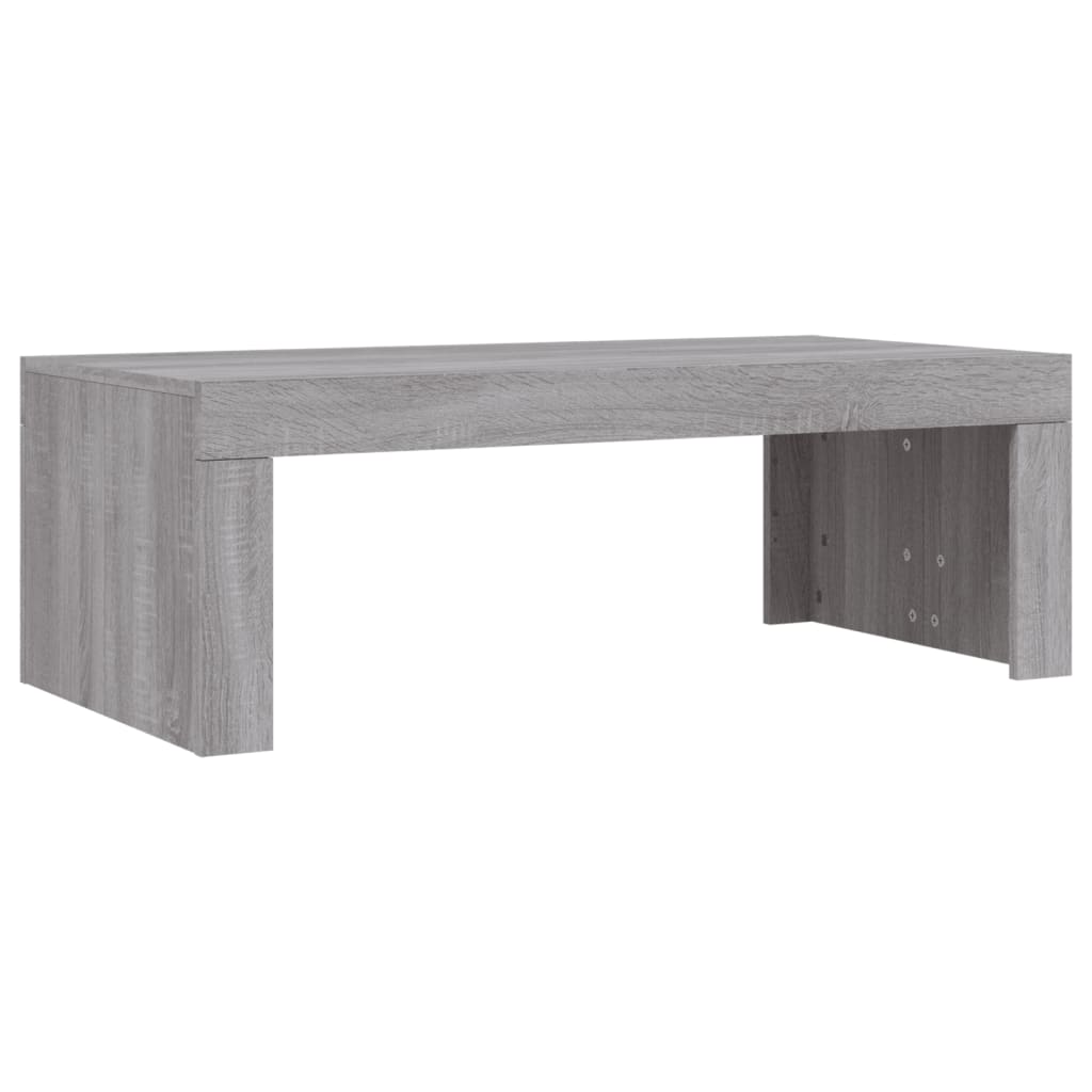 Mesa de centro 102x50x36cm derivados de madeira cinzento sonoma