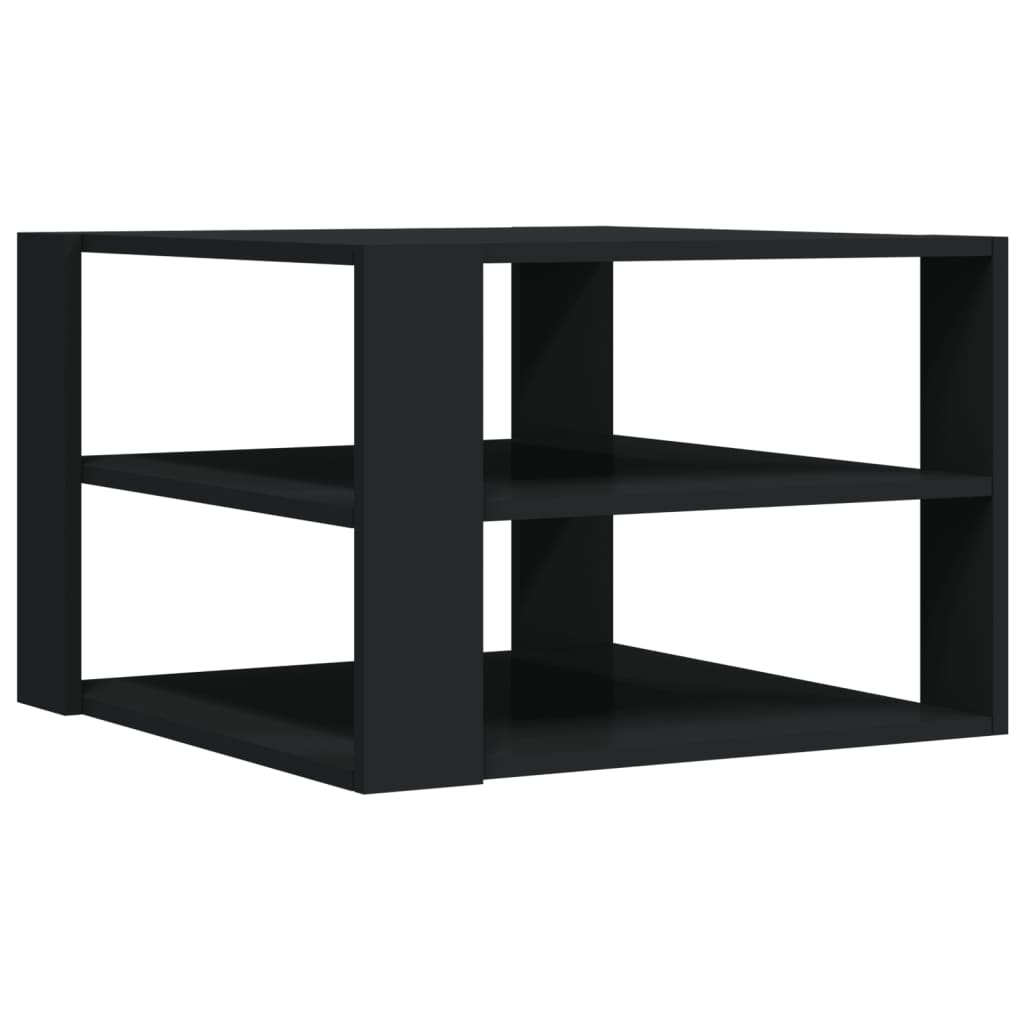 Mesa de centro 59,5x59,5x40 cm derivados de madeira preto