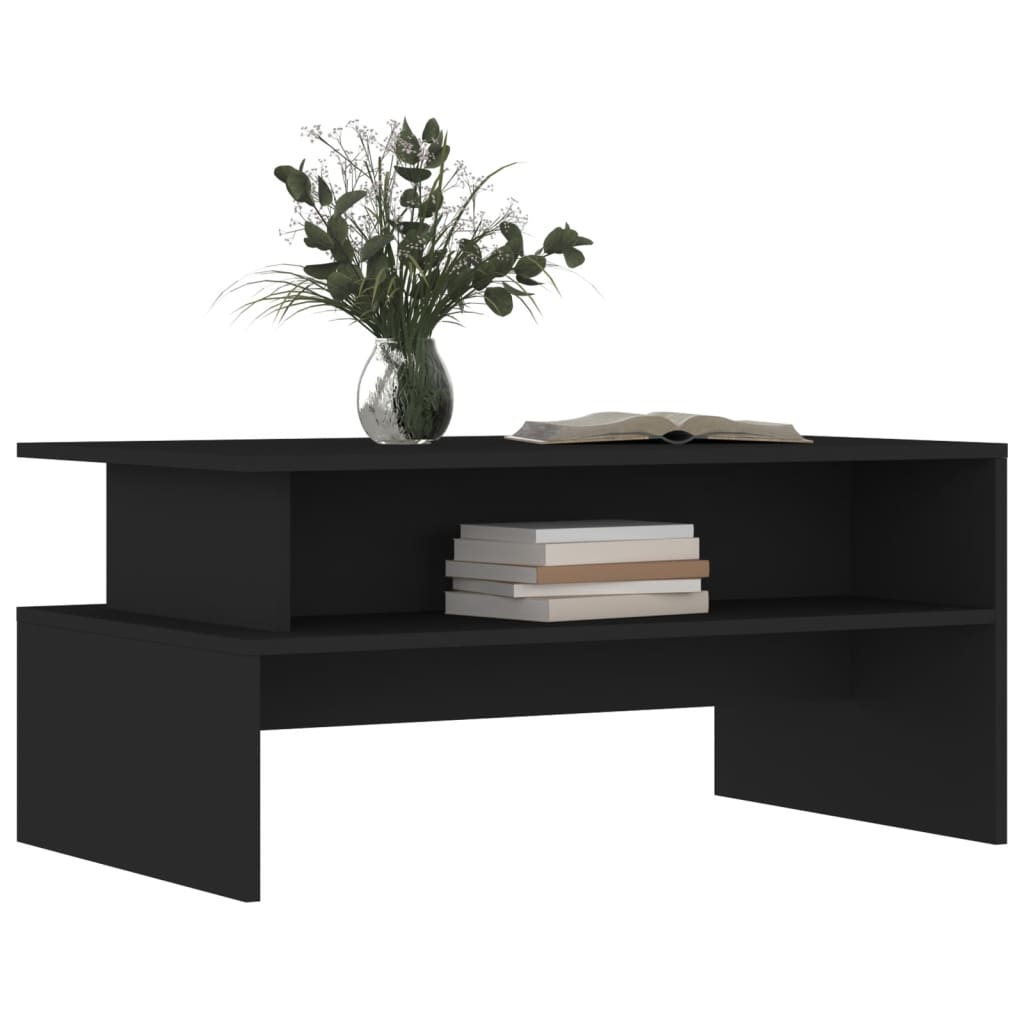 Mesa de centro 90x55x42,5 cm derivados de madeira preto