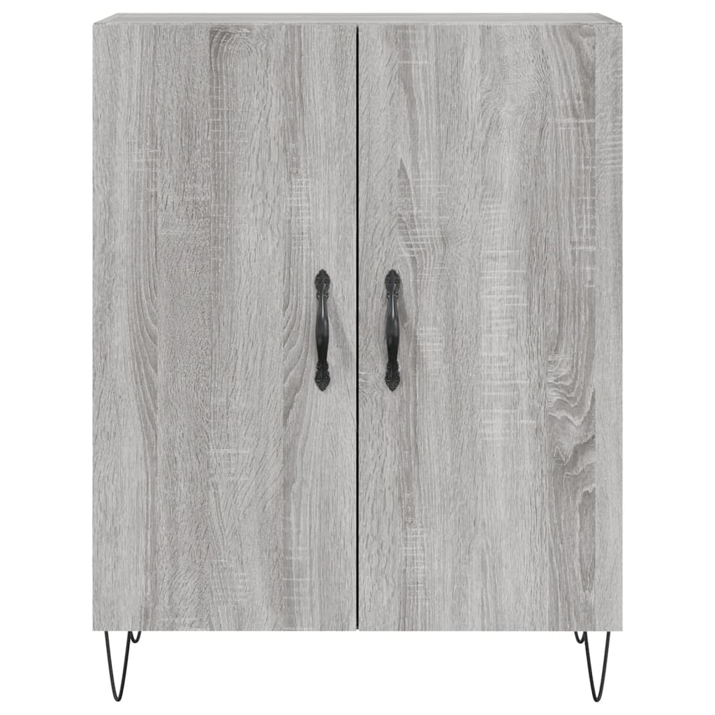 Armário alto 69,5x34x180 cm derivados de madeira sonoma cinza