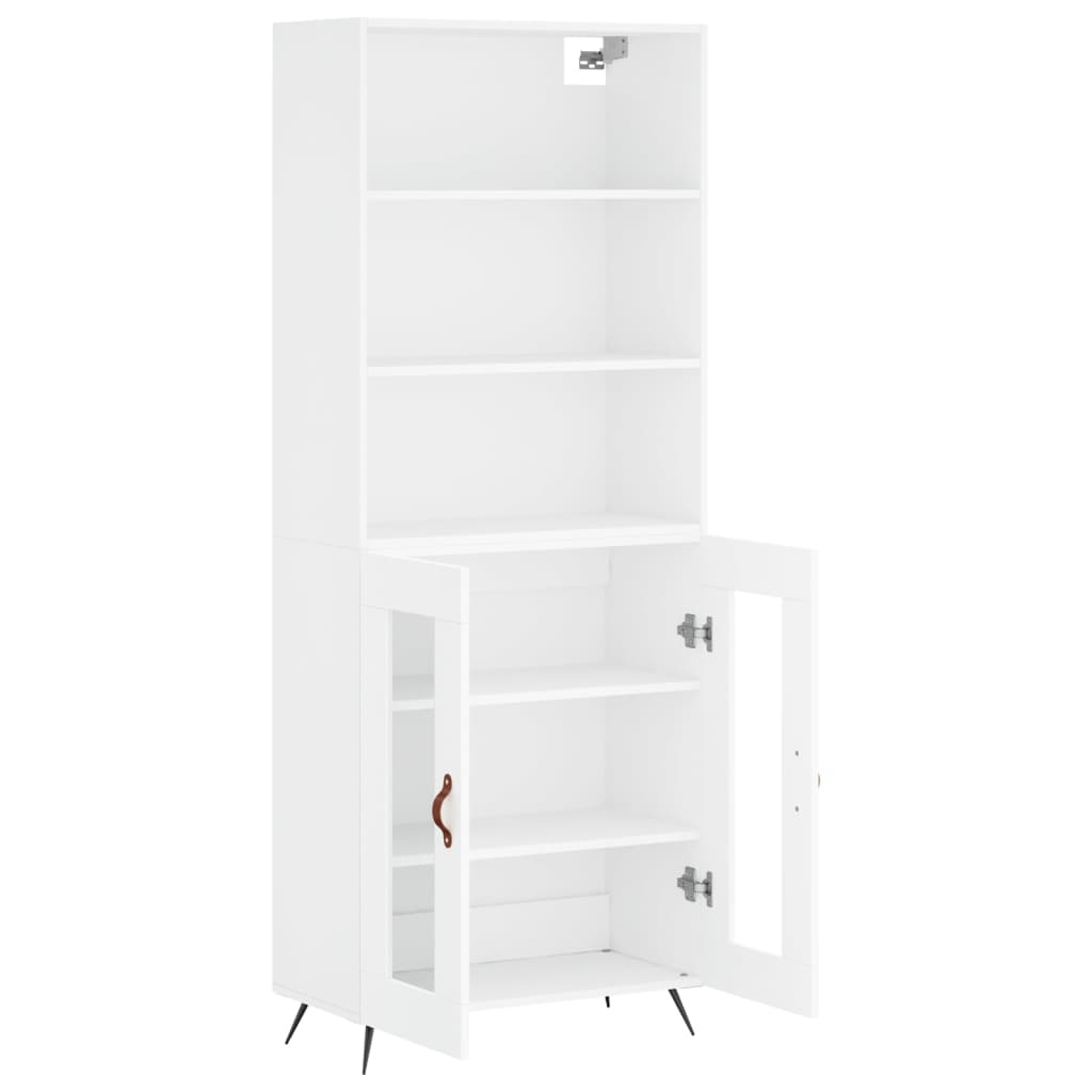 Armário alto 69,5x34x180 cm derivados de madeira branco