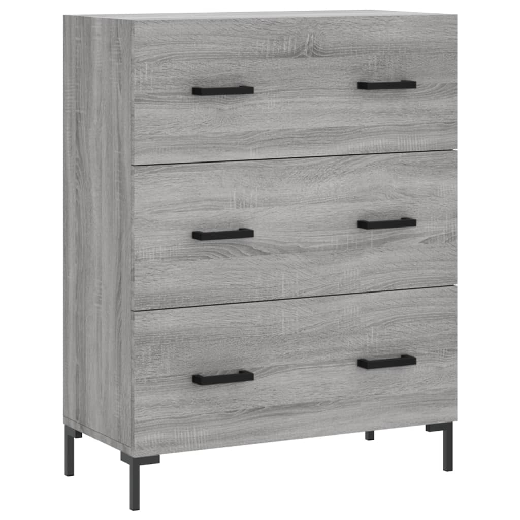 Armário alto 69,5x34x180 cm derivados de madeira sonoma cinza