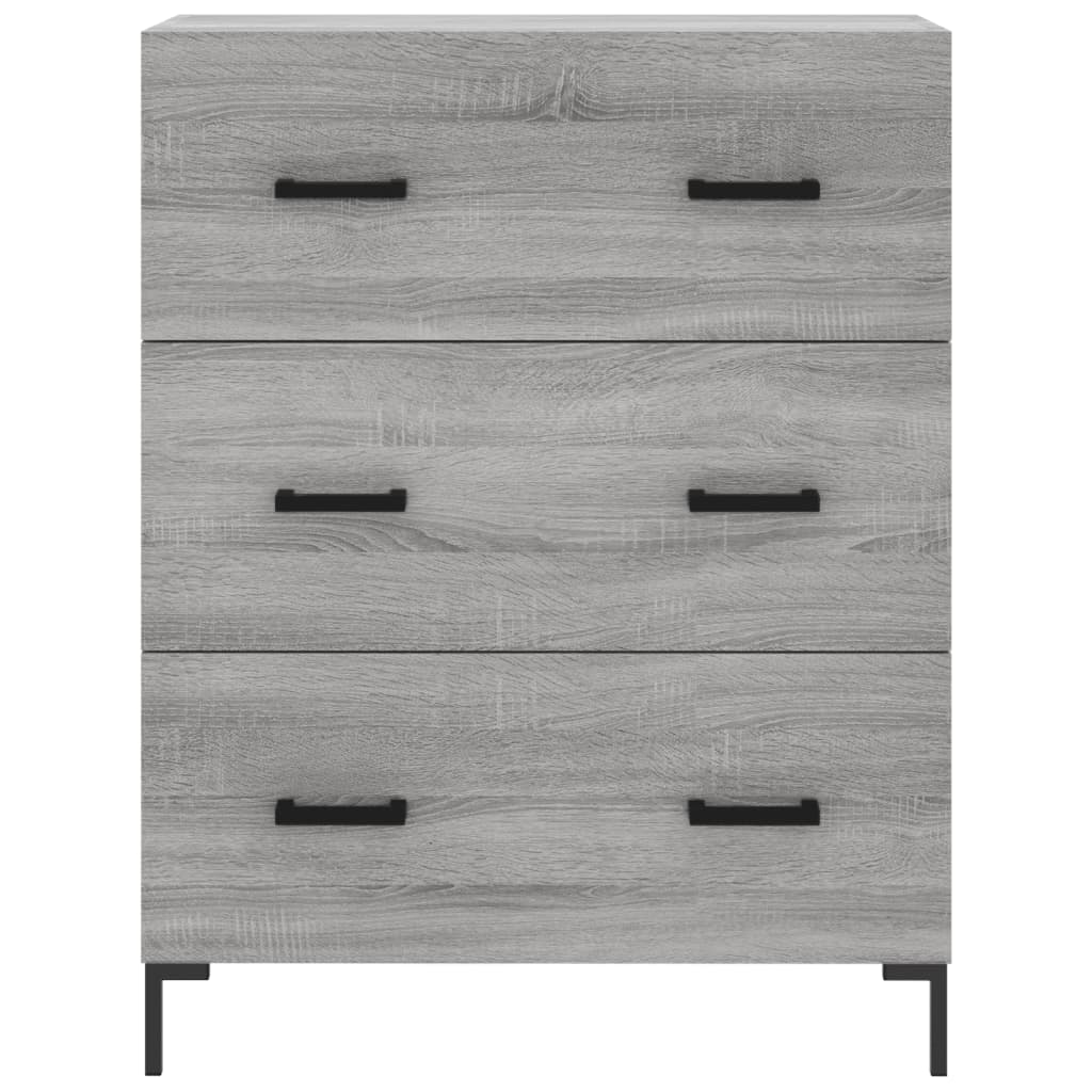 Armário alto 69,5x34x180 cm derivados de madeira sonoma cinza